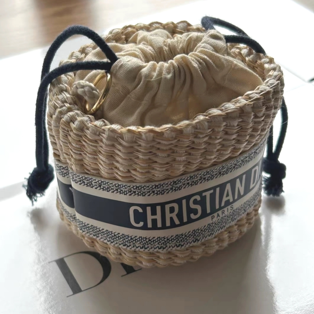 Dior Beige and Navy  Mini Crossbody Bag